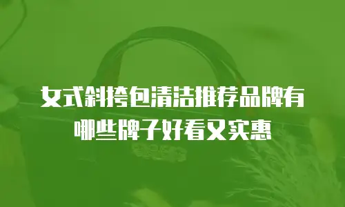 女式斜挎包清洁推荐品牌有哪些牌子好看又实惠