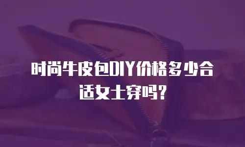 时尚牛皮包DIY价格多少合适女士穿吗？