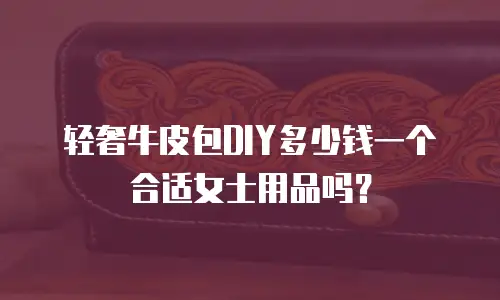 轻奢牛皮包DIY多少钱一个合适女士用品吗？