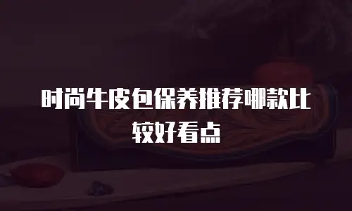 时尚牛皮包保养推荐哪款比较好看点
