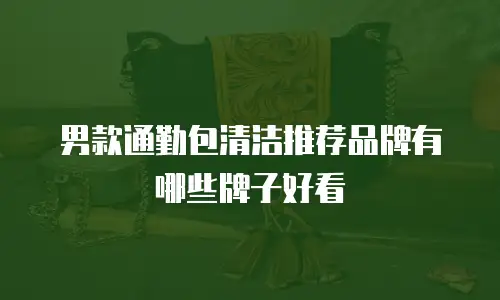 男款通勤包清洁推荐品牌有哪些牌子好看