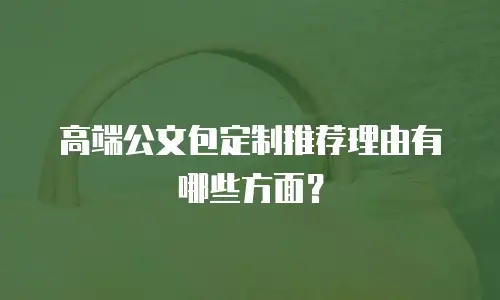 高端公文包定制推荐理由有哪些方面？