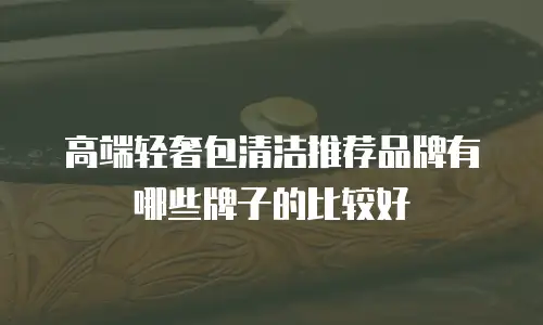 高端轻奢包清洁推荐品牌有哪些牌子的比较好