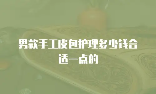 男款手工皮包护理多少钱合适一点的