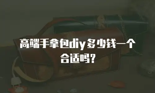 高端手拿包diy多少钱一个合适吗？