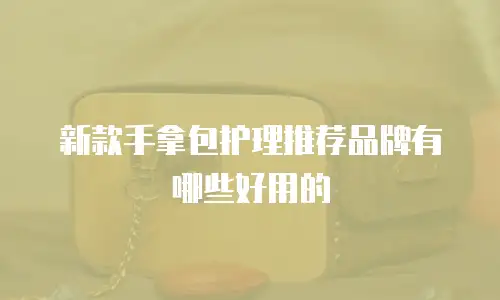 新款手拿包护理推荐品牌有哪些好用的