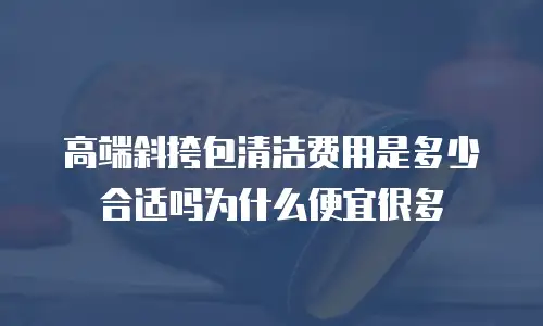 高端斜挎包清洁费用是多少合适吗为什么便宜很多