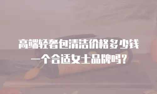 高端轻奢包清洁价格多少钱一个合适女士品牌吗？