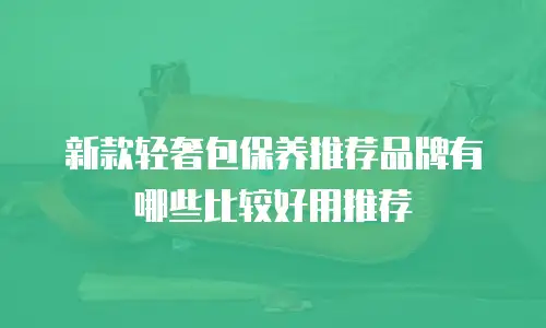 新款轻奢包保养推荐品牌有哪些比较好用推荐