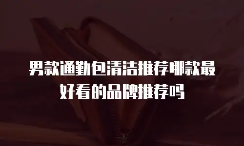 男款通勤包清洁推荐哪款最好看的品牌推荐吗