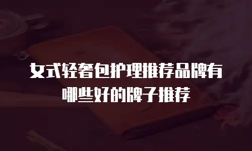 女式轻奢包护理推荐品牌有哪些好的牌子推荐