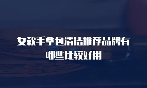 女款手拿包清洁推荐品牌有哪些比较好用