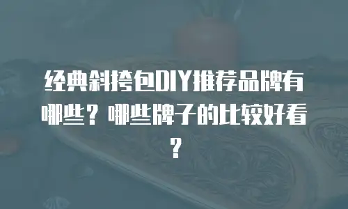 经典斜挎包DIY推荐品牌有哪些？哪些牌子的比较好看？
