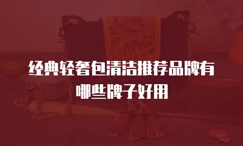 经典轻奢包清洁推荐品牌有哪些牌子好用