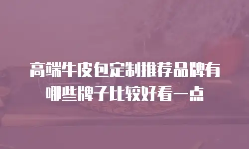 高端牛皮包定制推荐品牌有哪些牌子比较好看一点