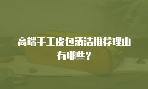 高端手工皮包清洁推荐理由有哪些？