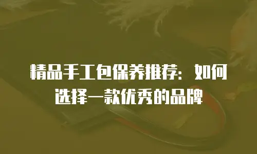 精品手工包保养推荐：如何选择一款优秀的品牌