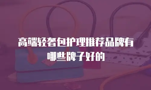 高端轻奢包护理推荐品牌有哪些牌子好的