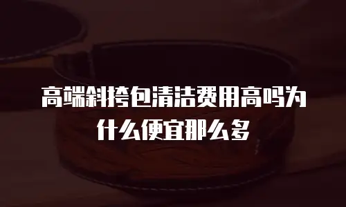 高端斜挎包清洁费用高吗为什么便宜那么多