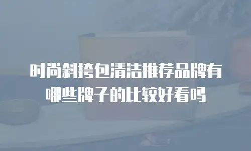 时尚斜挎包清洁推荐品牌有哪些牌子的比较好看吗