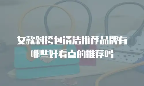 女款斜挎包清洁推荐品牌有哪些好看点的推荐吗