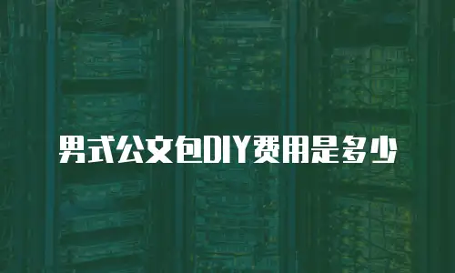 男式公文包DIY费用是多少