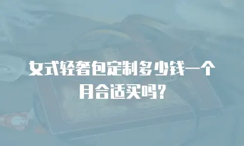 女式轻奢包定制多少钱一个月合适买吗？