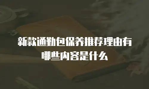 新款通勤包保养推荐理由有哪些内容是什么
