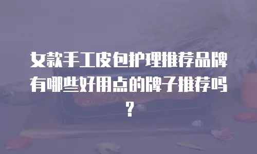 女款手工皮包护理推荐品牌有哪些好用点的牌子推荐吗？