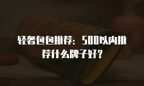轻奢包包推荐：500以内推荐什么牌子好？