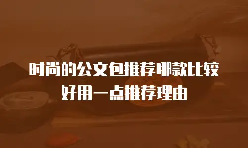 时尚的公文包推荐哪款比较好用一点推荐理由