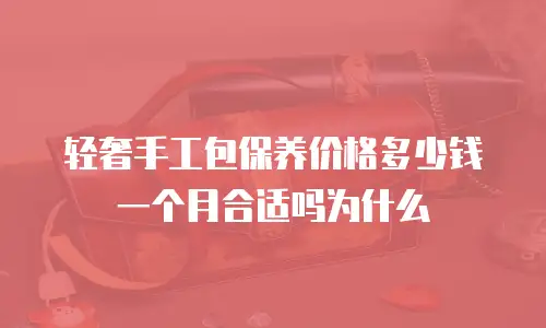 轻奢手工包保养价格多少钱一个月合适吗为什么
