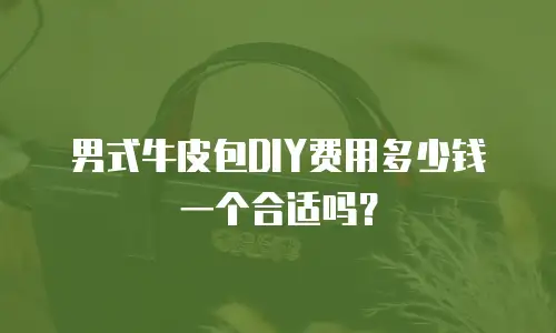 男式牛皮包DIY费用多少钱一个合适吗？