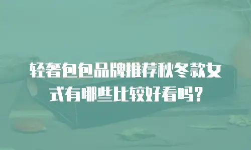 轻奢包包品牌推荐秋冬款女式有哪些比较好看吗？