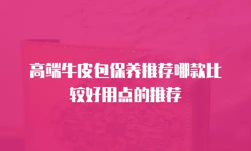 高端牛皮包保养推荐哪款比较好用点的推荐