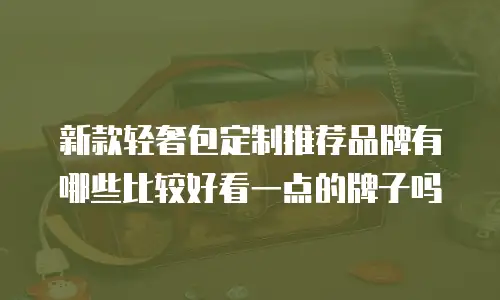 新款轻奢包定制推荐品牌有哪些比较好看一点的牌子吗