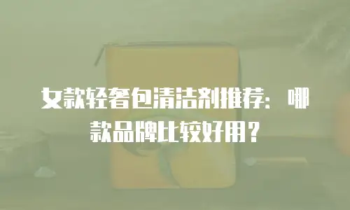 女款轻奢包清洁剂推荐：哪款品牌比较好用？
