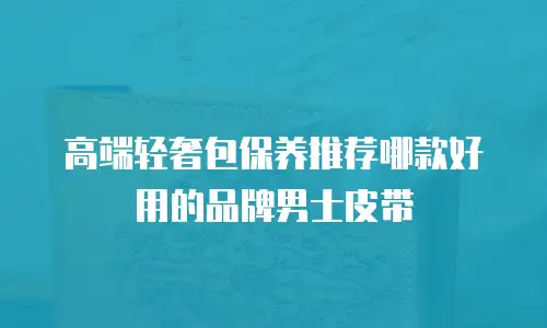 高端轻奢包保养推荐哪款好用的品牌男士皮带