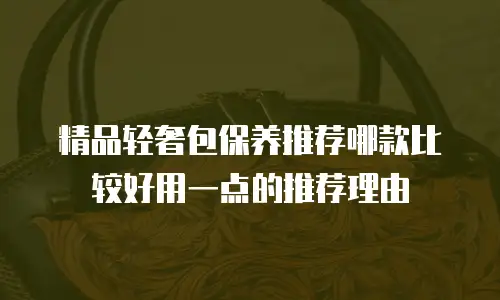 精品轻奢包保养推荐哪款比较好用一点的推荐理由