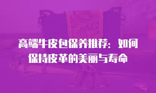 高端牛皮包保养推荐：如何保持皮革的美丽与寿命