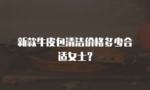 新款牛皮包清洁价格多少合适女士？