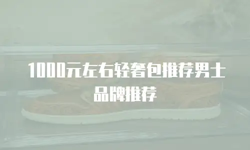 1000元左右轻奢包推荐男士品牌推荐