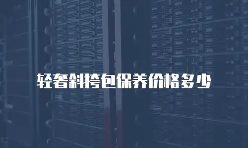 轻奢斜挎包保养价格多少