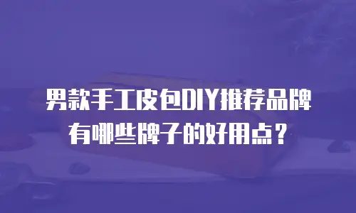 男款手工皮包DIY推荐品牌有哪些牌子的好用点？