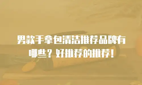 男款手拿包清洁推荐品牌有哪些？好推荐的推荐！