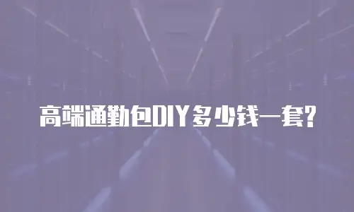 高端通勤包DIY多少钱一套?