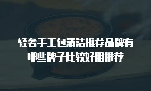 轻奢手工包清洁推荐品牌有哪些牌子比较好用推荐