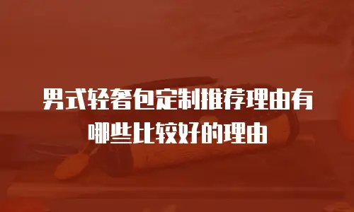 男式轻奢包定制推荐理由有哪些比较好的理由