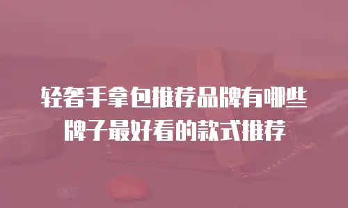 轻奢手拿包推荐品牌有哪些牌子最好看的款式推荐