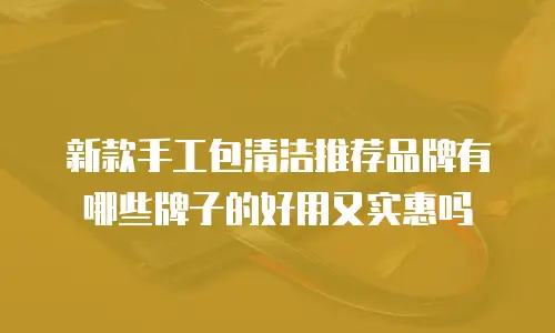 新款手工包清洁推荐品牌有哪些牌子的好用又实惠吗